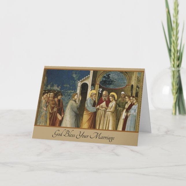 Catholic Wedding Marriage Card (Front)