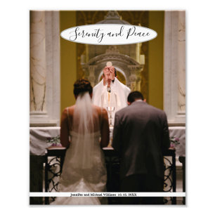 Catholic Wedding Mass Photo Template 8 x 10
