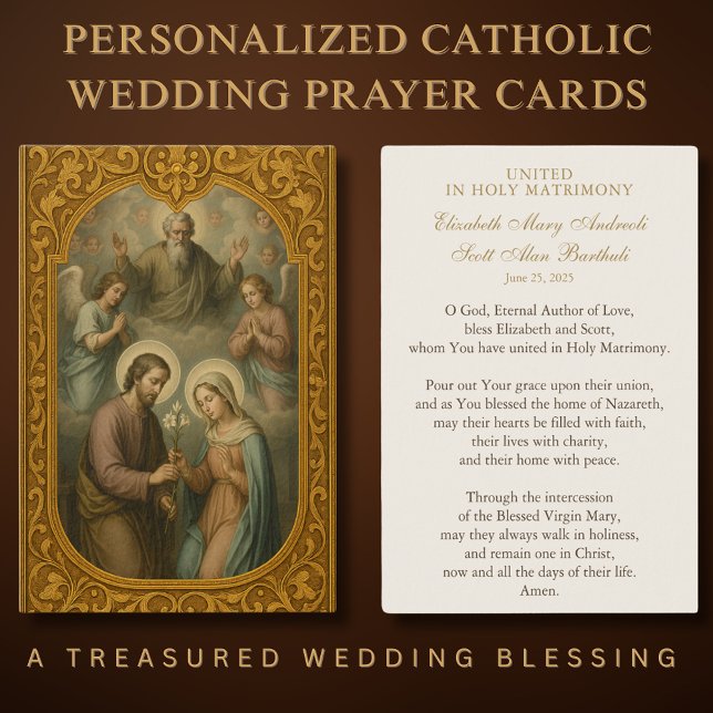 Catholic Wedding Prayer Card Betrothal  (Creator Uploaded)