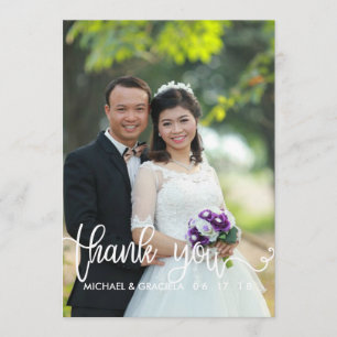 Catholic Wedding Prayer Card Thank You Overlay