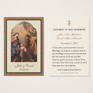 Catholic Wedding Prayer Jesus Mary Joseph