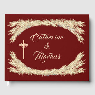 Catholic Winter Wedding  Guest Book