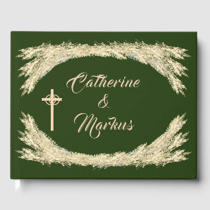 Catholic Winter Wedding Guest Book