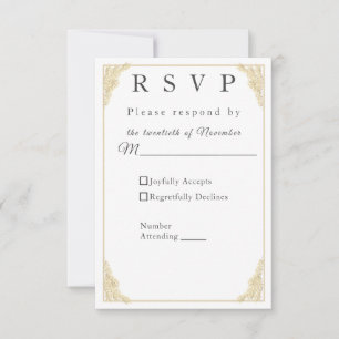 Catholic Winter Wedding Response Card