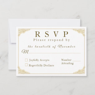 Catholic Winter Wedding Response Card