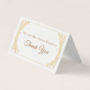 Catholic Winter Wedding Thank You Card