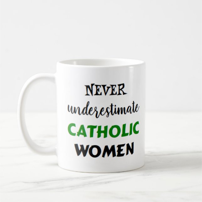 catholic women coffee mug (Left)