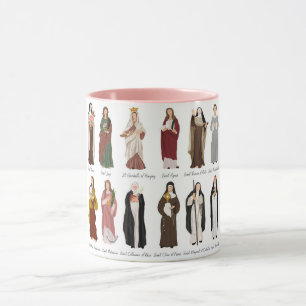 Catholic Women Saint Coffee Mug, 11 oz Mug
