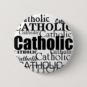 Catholic Word 6 Cm Round Badge