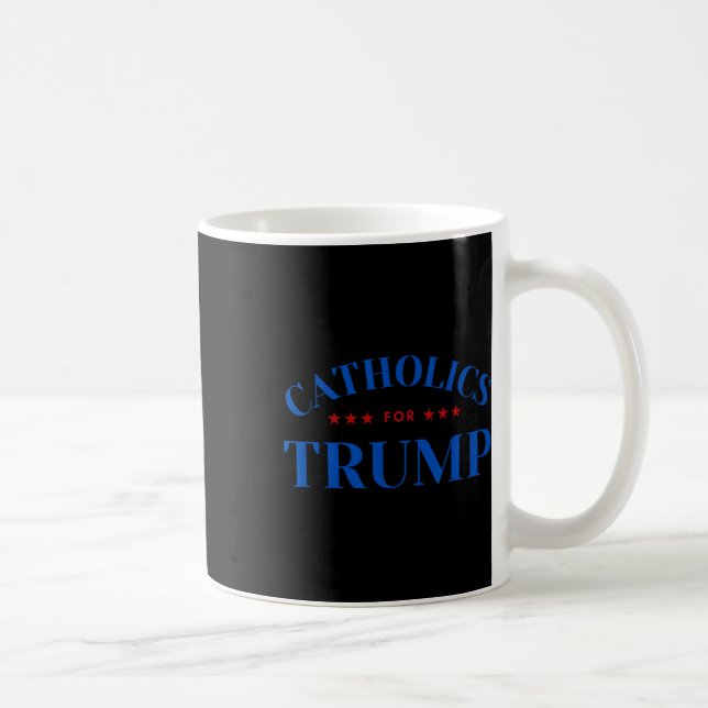 Catholics For Trump Usa Election  Coffee Mug (Right)