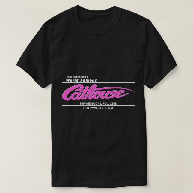 Cathouse Rock n Roll Club Essential T-Shirt (Design Front)