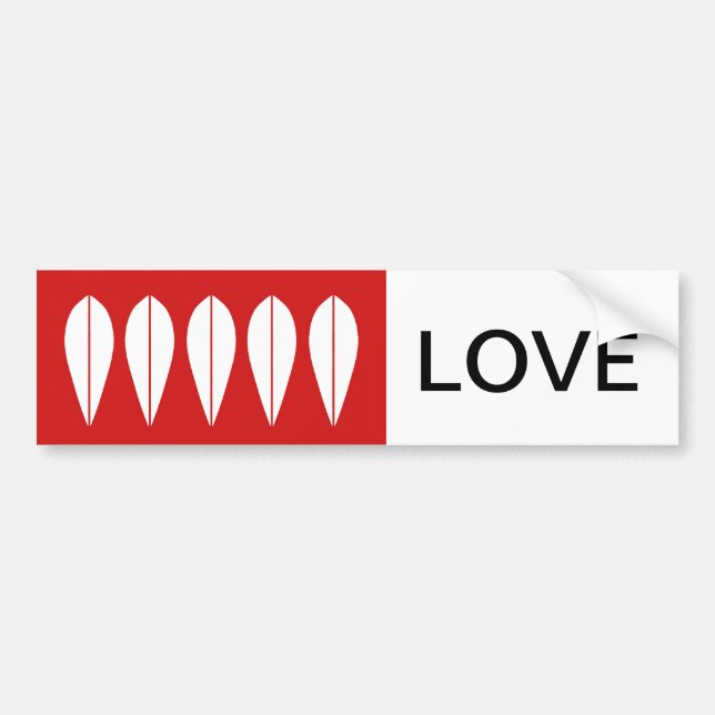 Cathrineholm vintage bumbersticker-LOVE Bumper Sticker (Front)