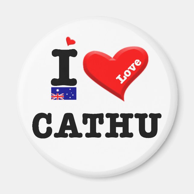 CATHU - I Love Magnet (Front)