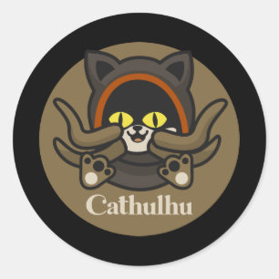 Cathulhu Classic Round Sticker