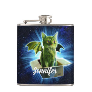 Cathulhu hip flask