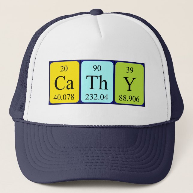 Cathy periodic table name hat (Front)