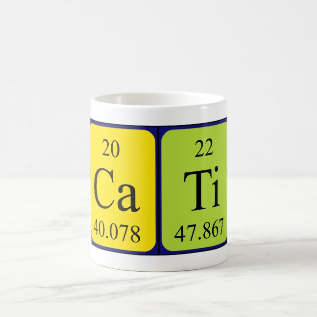 Cati periodic table name mug (Center)