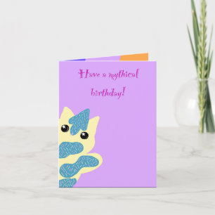 Caticorn Birthday card