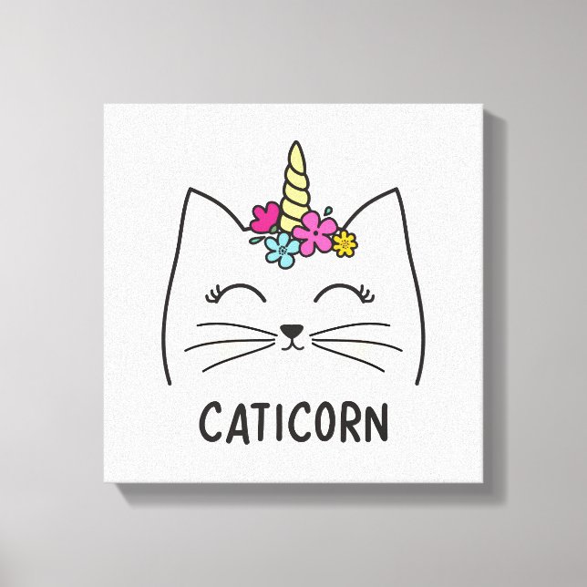 Caticorn Canvas Print (Front)