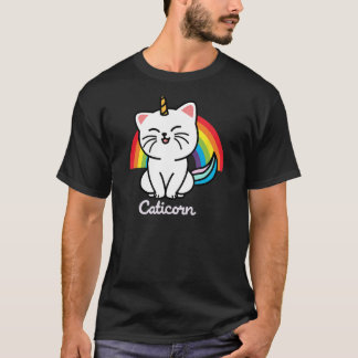 Caticorn Cat Unicorn Rainbow T-Shirt