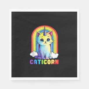 Caticorn cute cat unicorn funny design for Women G Napkin