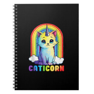 Caticorn cute cat unicorn funny design for Women G Notebook