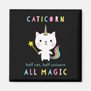 Caticorn Half Cat Unicorn Shirt Cute Girls Meowgic Magnet
