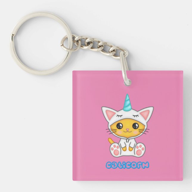 Caticorn Key Ring (Front)
