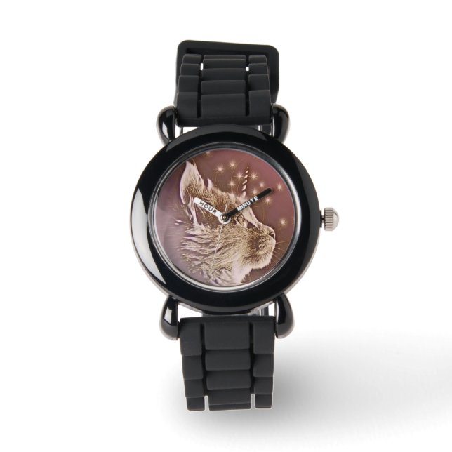 Caticorn Magical Cute Unicorn Cat Watch (Front)