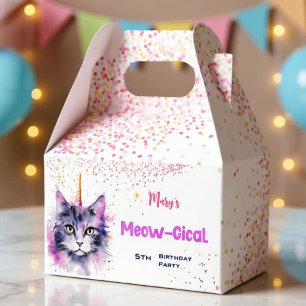 Caticorn Meow-Gical Birthday Favour Box