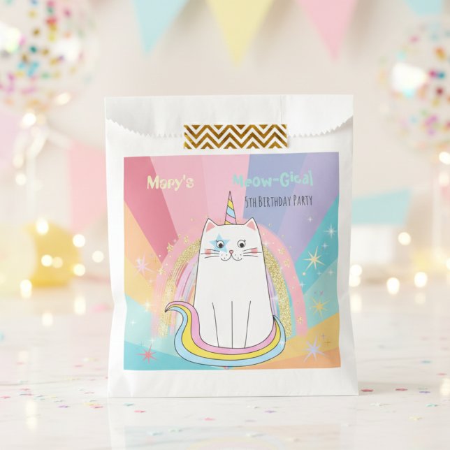 Caticorn Meow-Gical Birthday gift bag (Creator Uploaded)