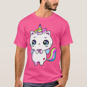 Caticorn Meowgical Rainbows Cat Kittycorn Unicorn T-Shirt