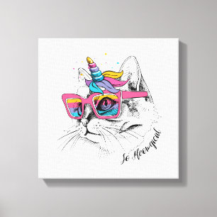 Caticorn So Meowgical Canvas Print