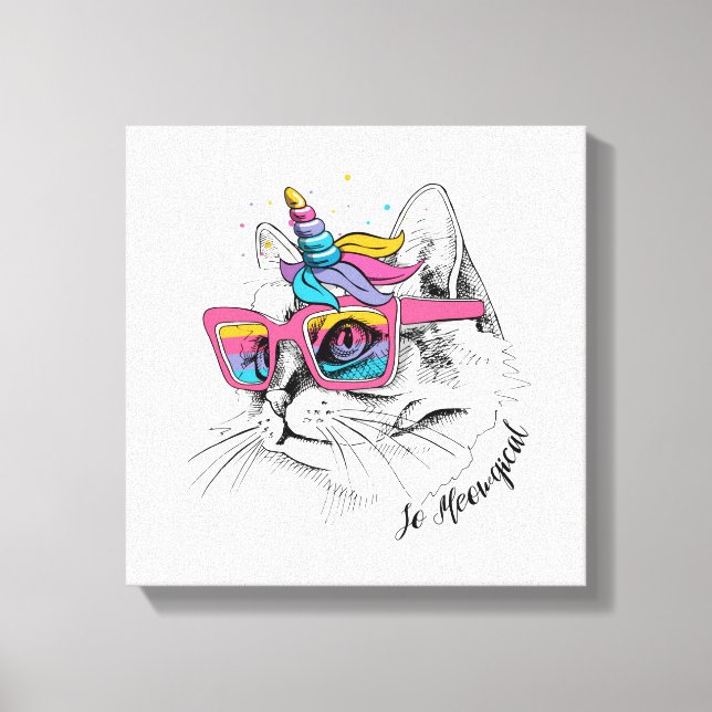 Caticorn | So Meowgical Canvas Print (Front)