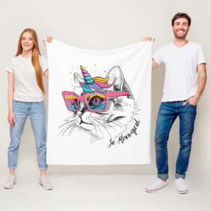 Caticorn So Meowgical Fleece Blanket