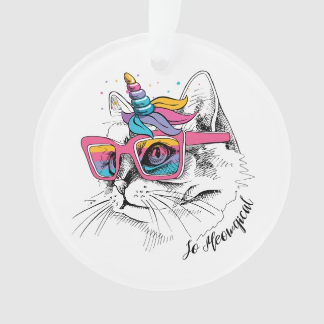 Caticorn | So Meowgical Ornament (Front)
