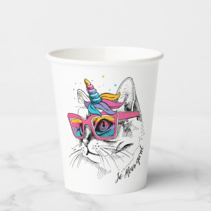 Caticorn   So Meowgical Paper Cups