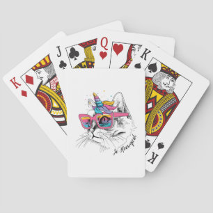Caticorn So Meowgical Playing Cards