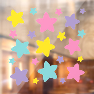 Caticorn Stars    Window Cling