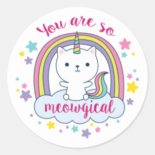 Caticorn   Sticker   White