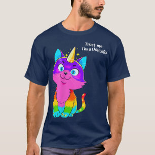 Caticorn Trust Me I'm A Unicorn Funny Cat T-Shirt