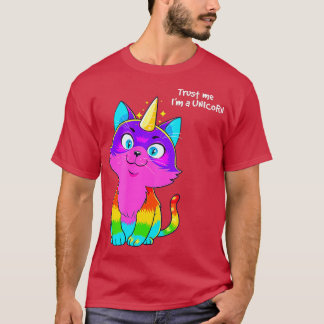 Caticorn  Trust Me I'm A Unicorn Funny Cat  T-Shirt