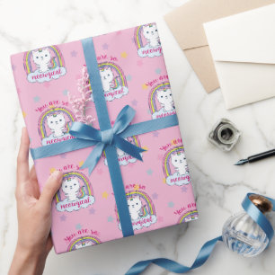 Caticorn Wrapping Paper Pink