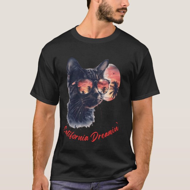 Catifornia Dreamin' About Birds and Mice T-Shirt (Front)