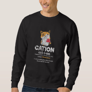 Cation Cat Ion Science Chemistry Definition Distre Sweatshirt