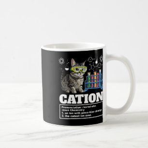 Cation Chemistry Humour Science Teacher Cat Pun Ca Coffee Mug