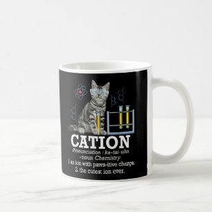 Cation Fun Chemistry Humour Science Teacher Cat Pu Coffee Mug