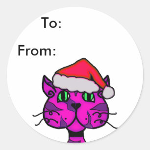 catitude christmas tag