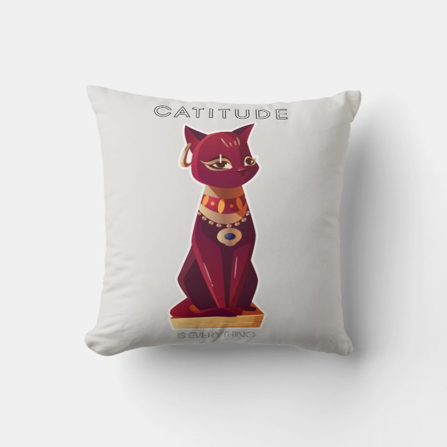 CATITUDE is everything  Cushion (Front)