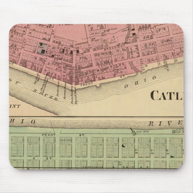 Catlettsburg, West Virginia Mouse Mat (Front)